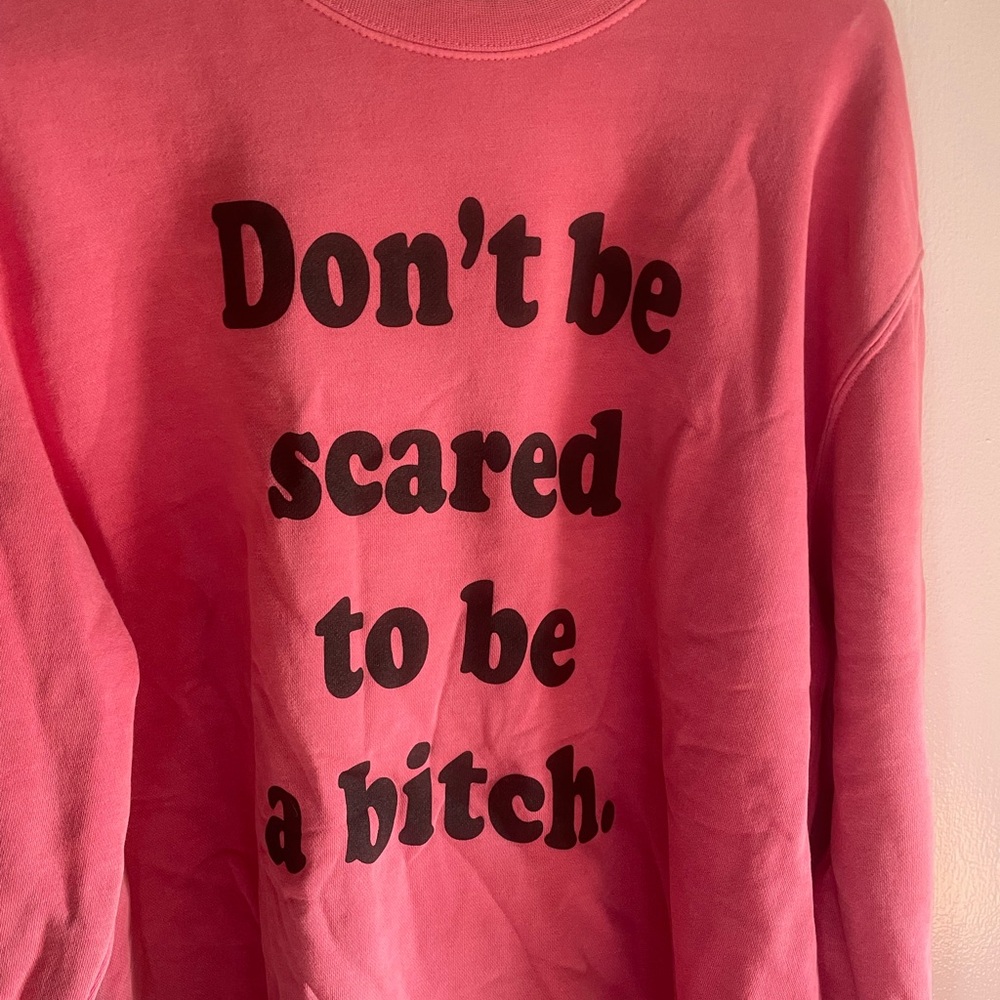 Bold Pink Graphic Sweatshirt